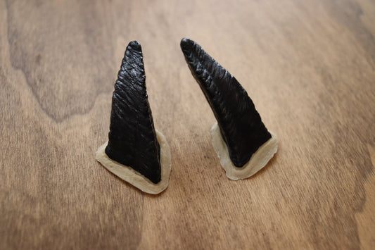 Vampire Latex Horns - Jet Black