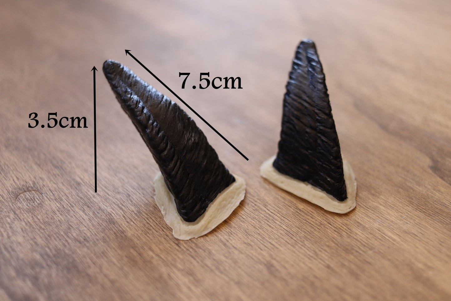 Vampire Latex Horns - Jet Black