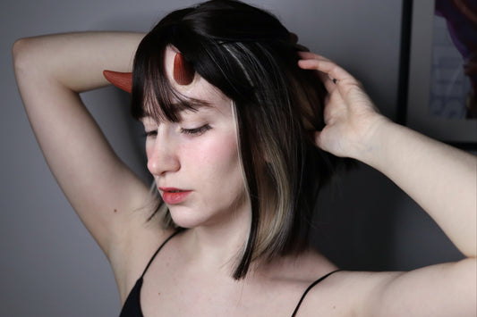 Eclipse Latex Horns - Burnt Red