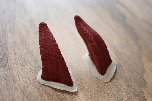 Vampire Latex Horns - Burnt Red