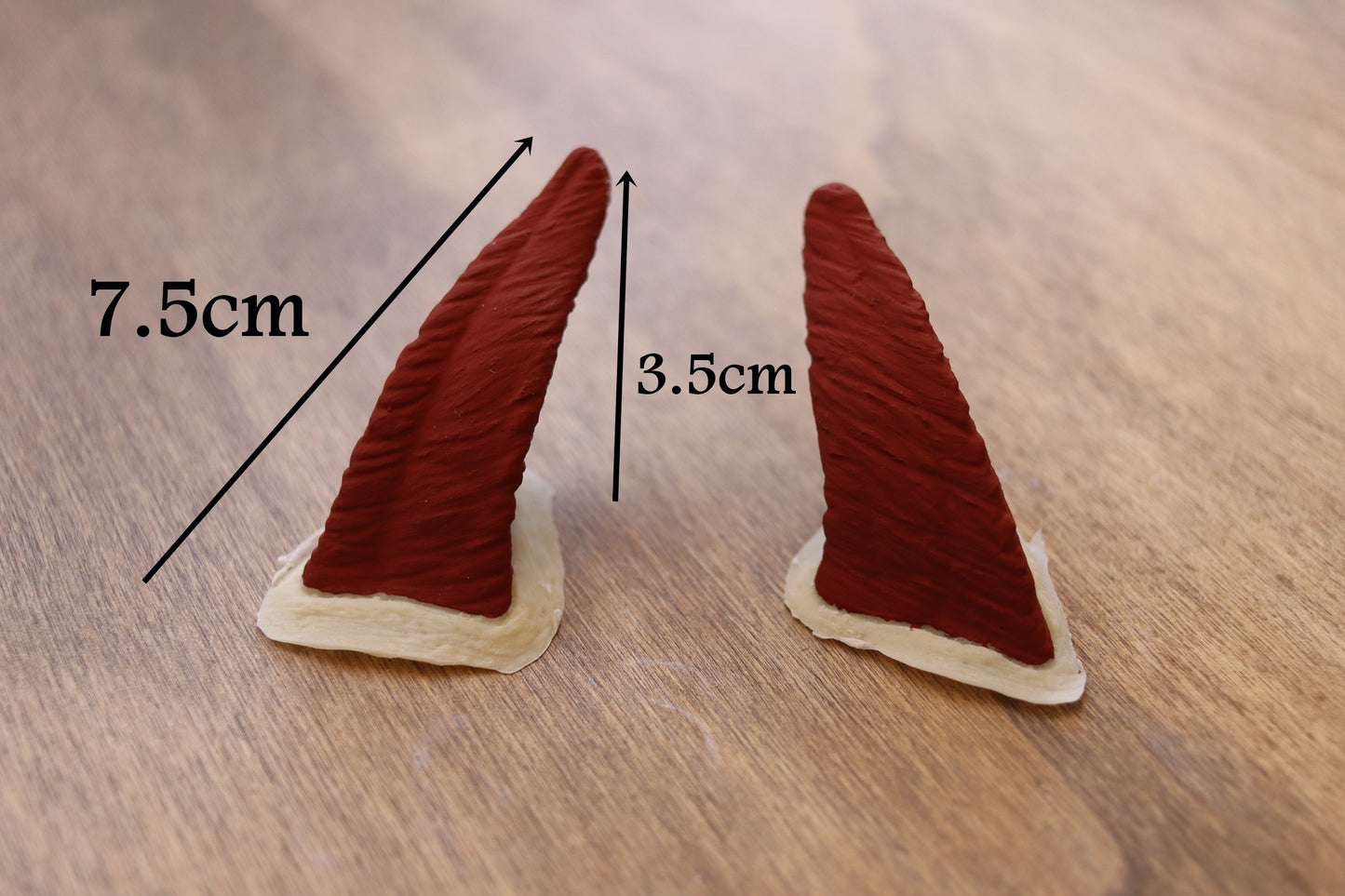 Vampire Latex Horns - Burnt Red