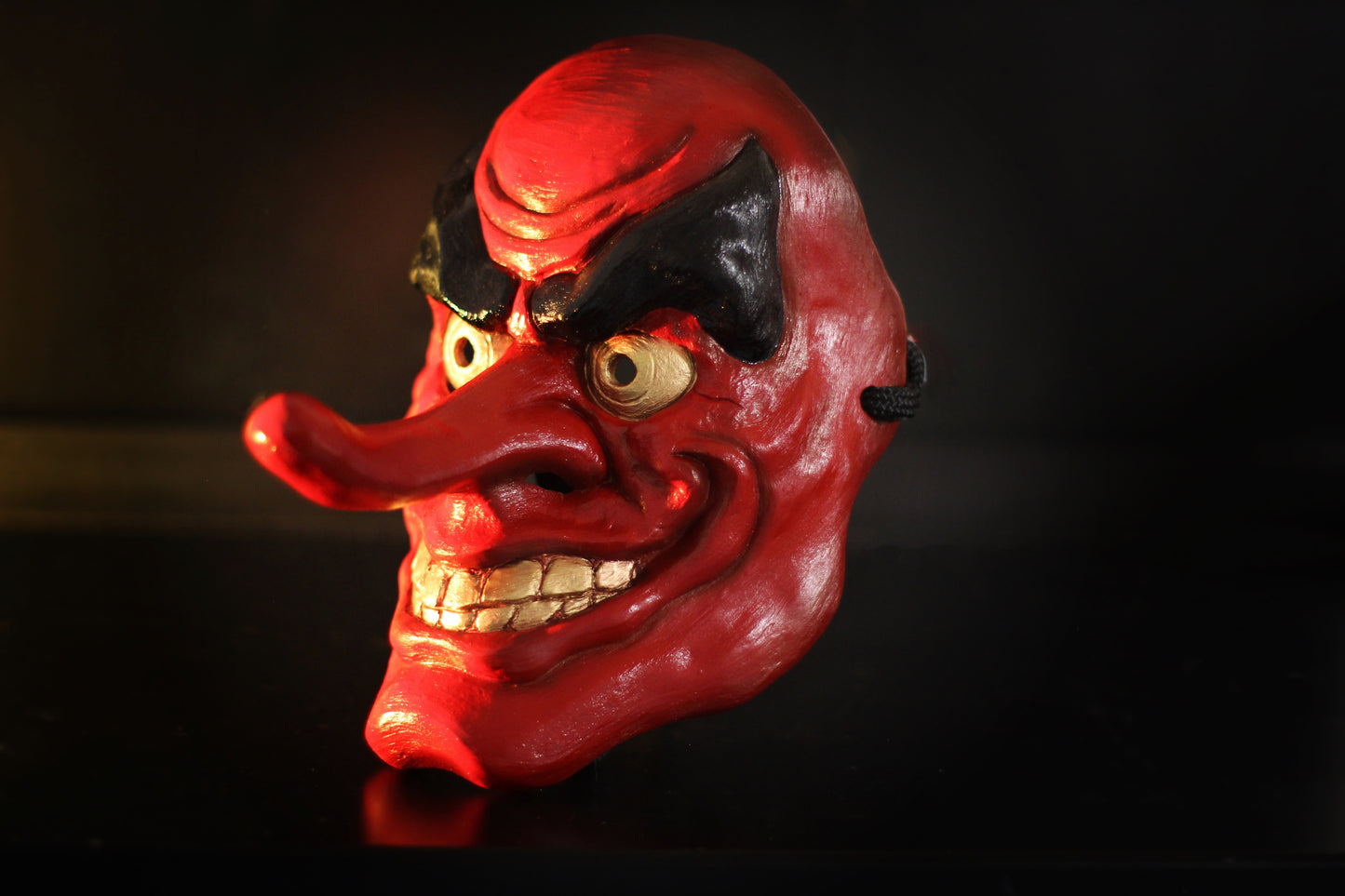 Happy Tengu Mask - Traditional Japanese Mask