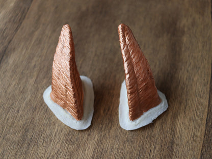 NEW - Vampire Latex Horns - Bronze