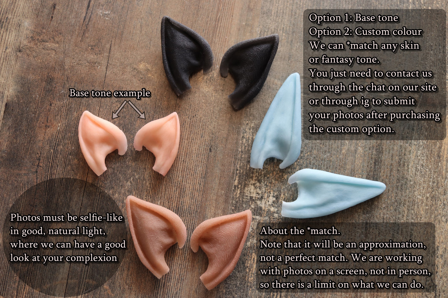 Half-Elf Silicone ears