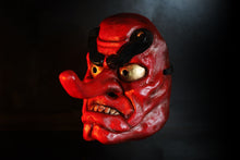 Load image into Gallery viewer, Angry Tengu Mask - Traditional Japanese Mask
